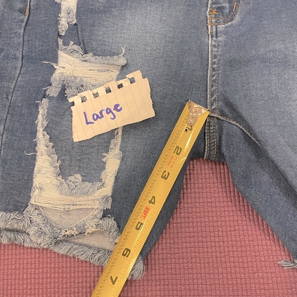 American bazi distressed Bermuda shorts - Picture 14 of 16